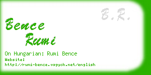 bence rumi business card